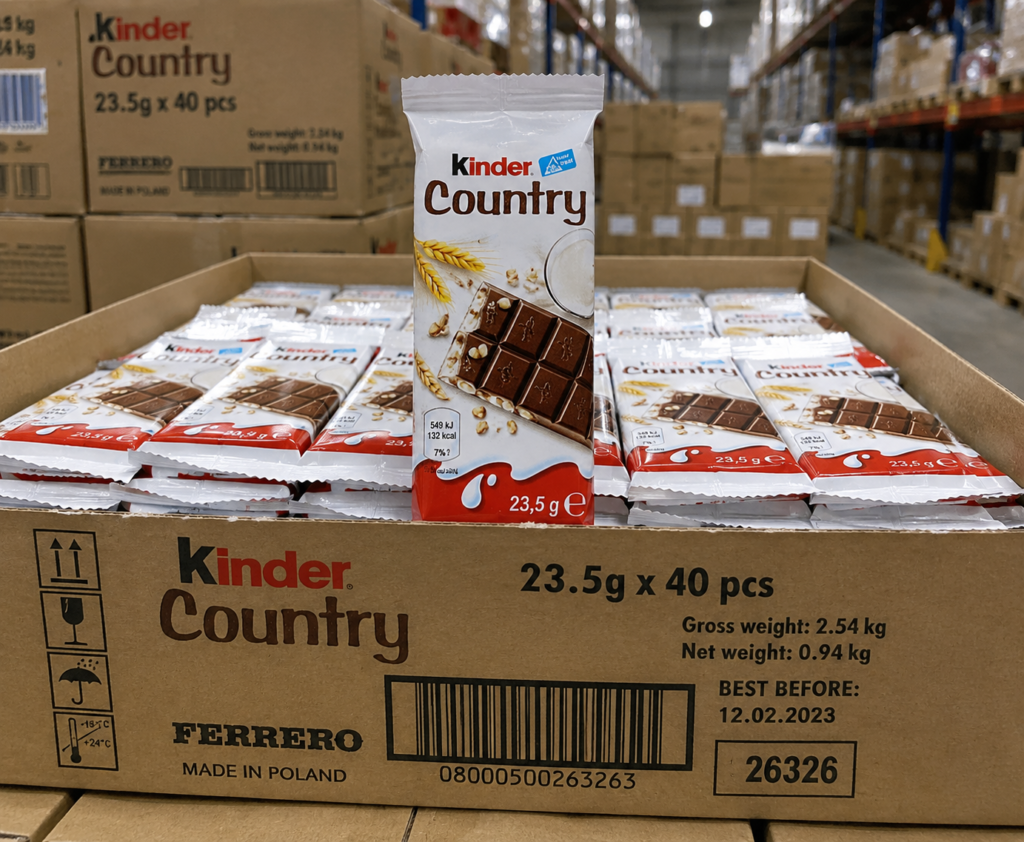 Ferrero Kinder Country 23.5g Wholesale | Premium Confectionery Supply for Global Importers