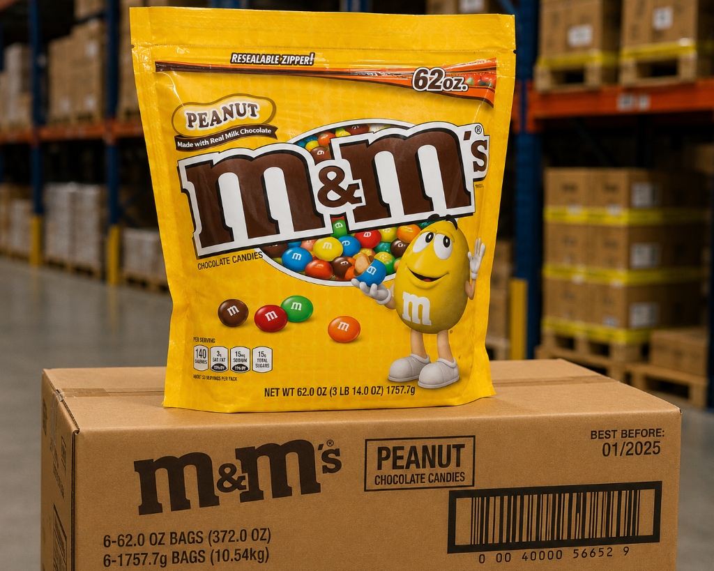 M&M’s Peanut Chocolate Candies 62oz Wholesale