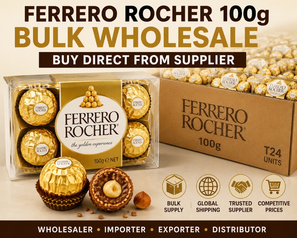 Ferrero Rocher 100g Bulk Wholesale | Premium Chocolate Supplier for Global B2B Buyers